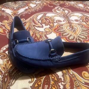 New men’s Nordstrom suede blue loafers